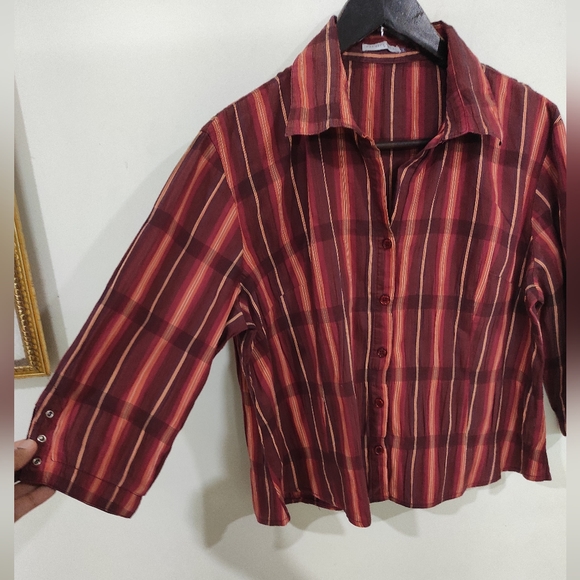 Vintage Oversized Crop Shirt ❤ - Picture 7 of 14